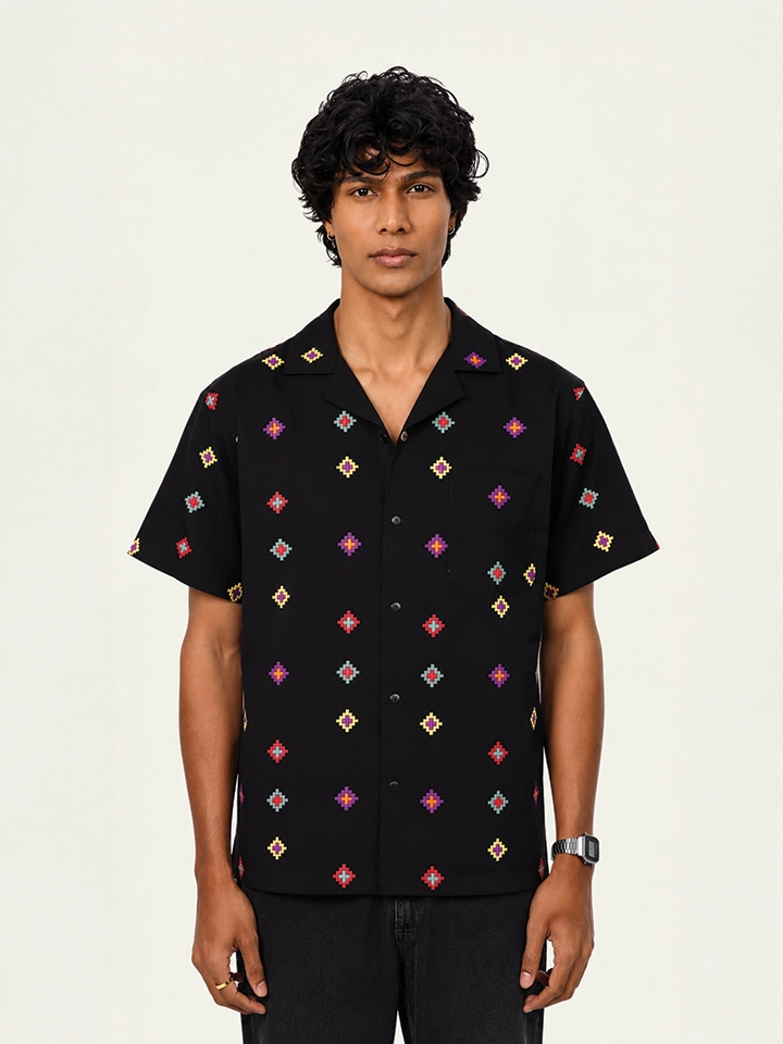 Midnight Mosaic Camp Shirt