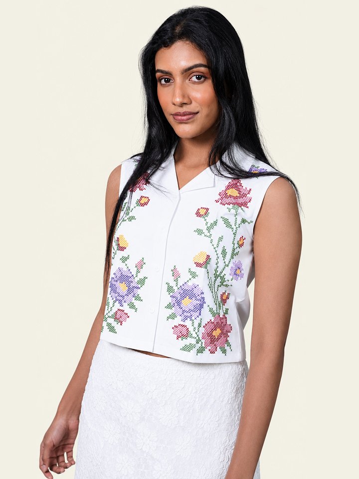 Botanica Embroidered Vest