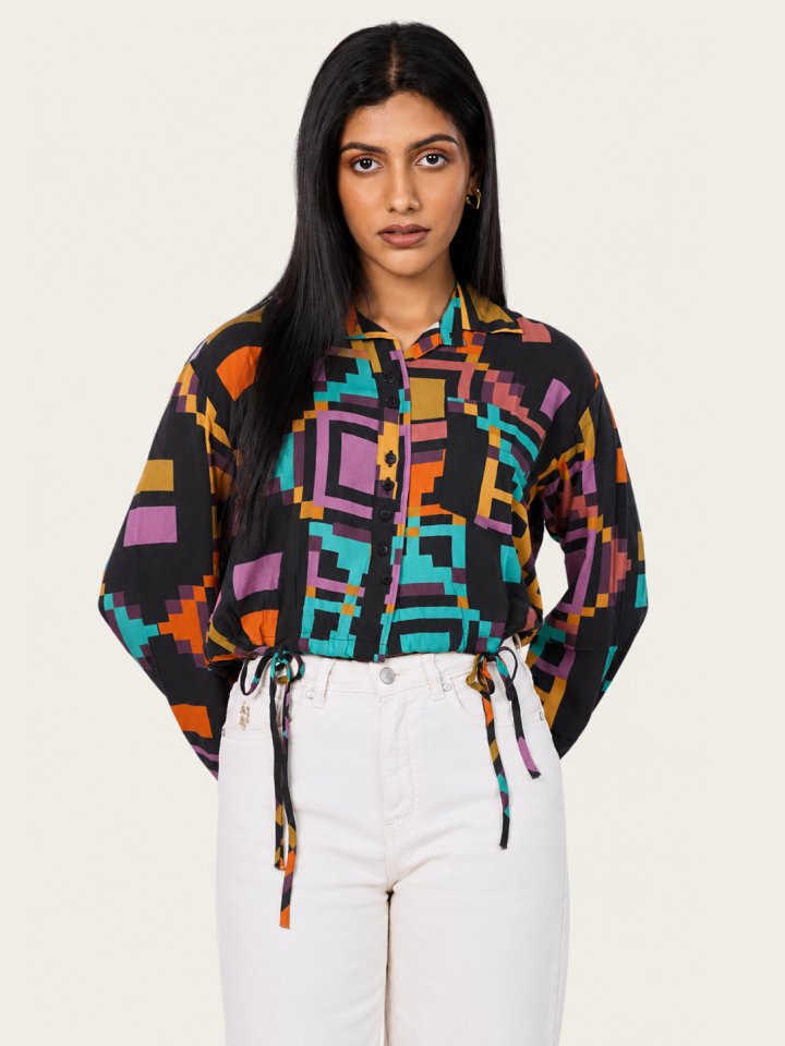 Geometric Crop Top