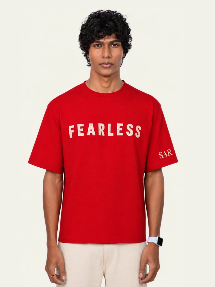 Fearless Red Statement Tee